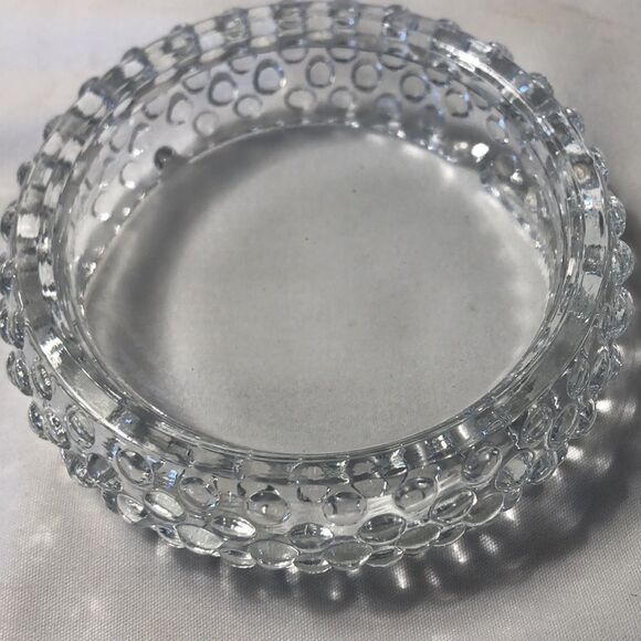 Vintage Glass Ashtray/Trinket Tray Non Smoking Home 4 3/4” X 1 1/4” - Picture 3 of 11